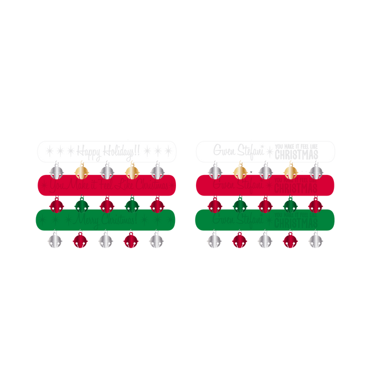 Rubber Christmas Bracelet with Bells - Gwen Stefani