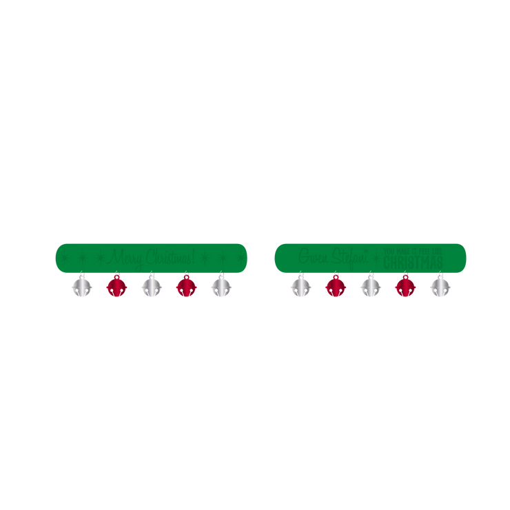 Rubber Christmas Bracelet with Bells - Gwen Stefani