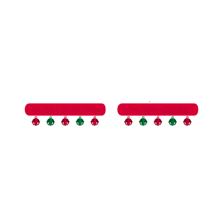 Rubber Christmas Bracelet with Bells - Gwen Stefani